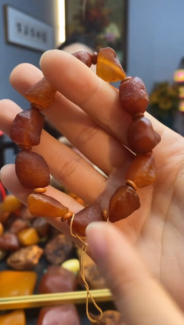 手链琥珀未镶嵌手串