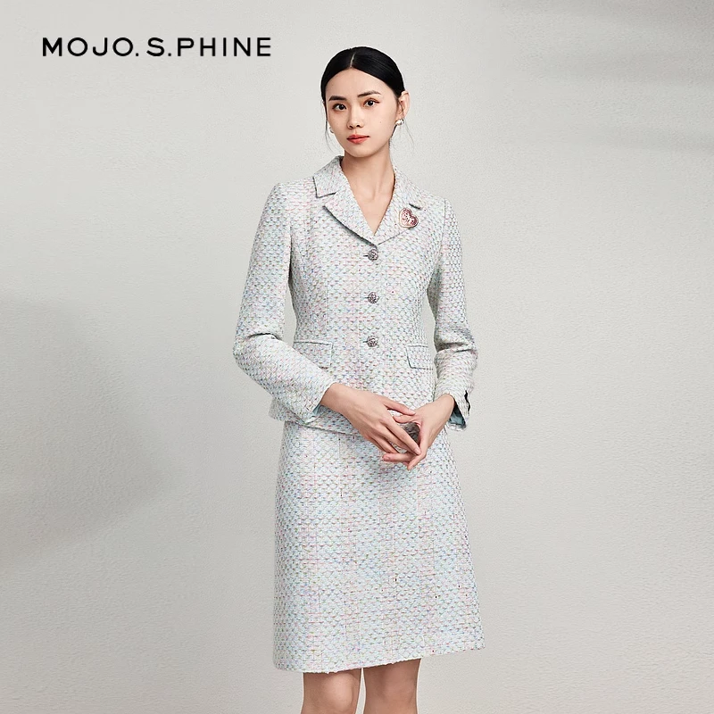 24新款气质优雅小香风套装短外套/MJFA03WJK716T01/zb