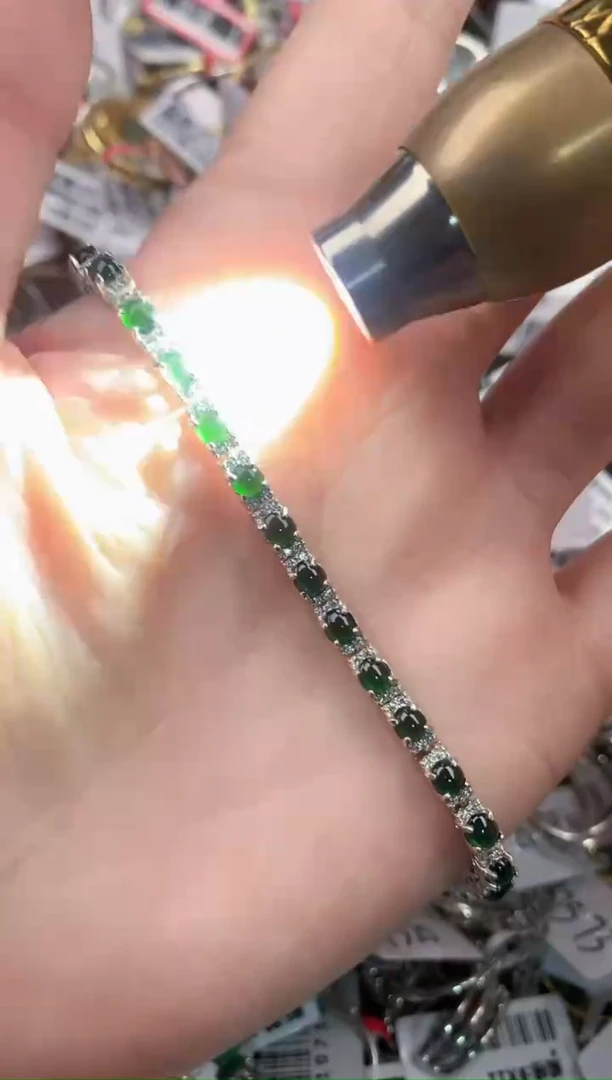 银S925镶嵌戒指翡翠131313----4