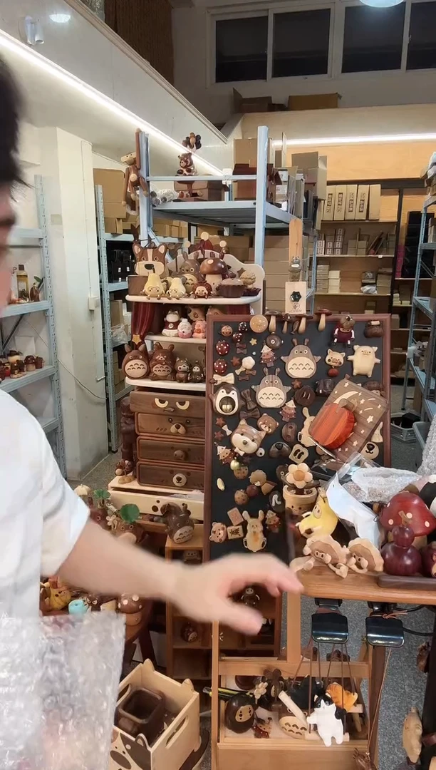 木瑕疵樱桃木饺子人