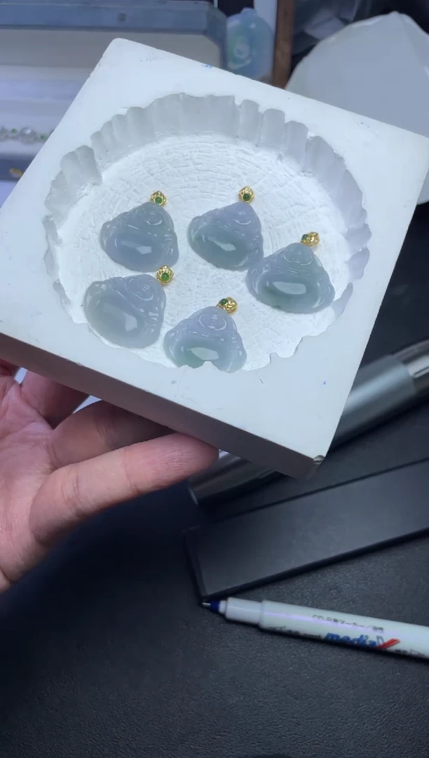 【闪购商品】翡翠挂件银S925镶嵌多样性发一件H7