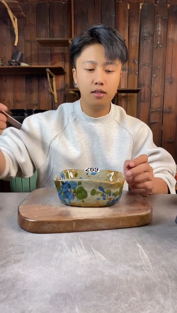 碗269，手工手绘，超值陶瓷！