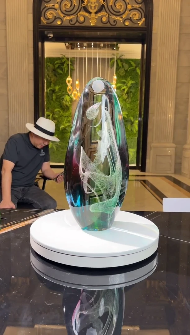 【闪购商品】摆件月虹艺术琉璃摆件R50