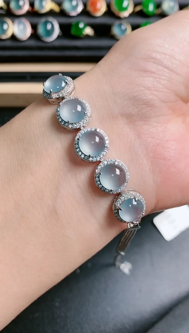 翡翠戒指银S925镶嵌1111111