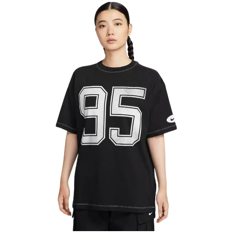 NIKE/耐克官方女款时尚潮流百搭舒适经典印花圆领短袖-HV4973-010