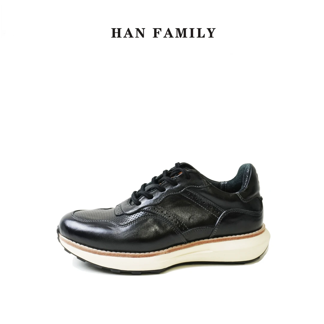 HAN FAMILY/大汉之家夏季商务运动鞋透气舒适休闲鞋时尚潮鞋男士