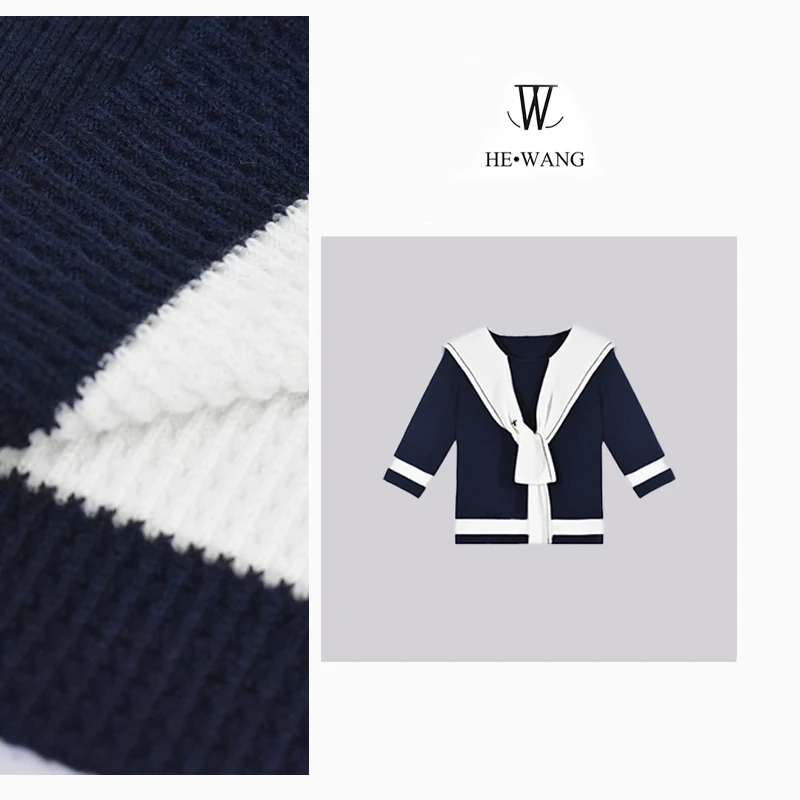 HW 秋季时尚百搭气质显瘦修身拼接轻奢假两件长袖上衣-00158