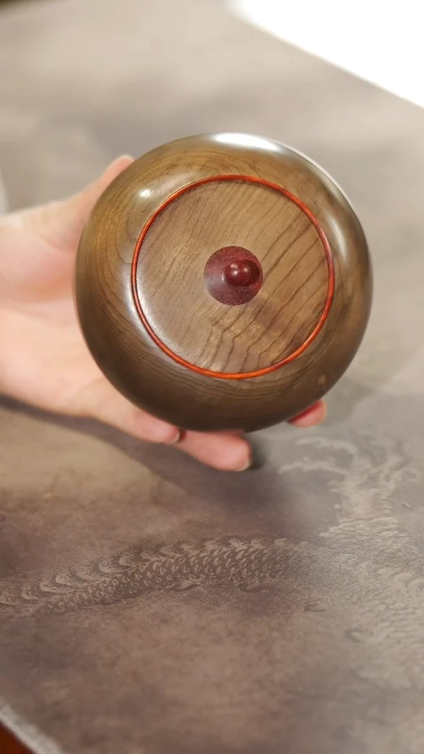 金丝楠058金丝楠阴沉木茶叶罐