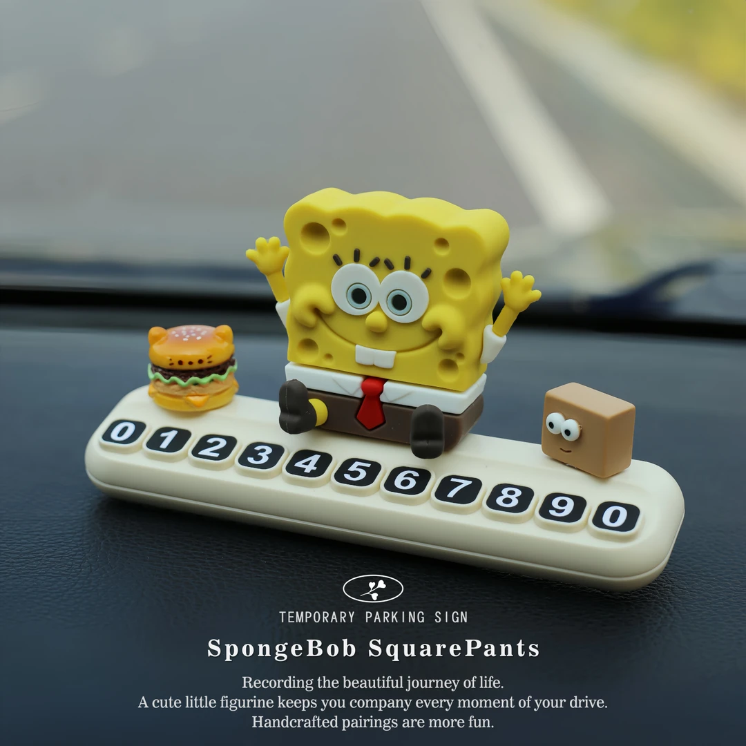 卡通临时挪车牌车载停车号码牌创意个性移车卡车内装饰摆件粘贴