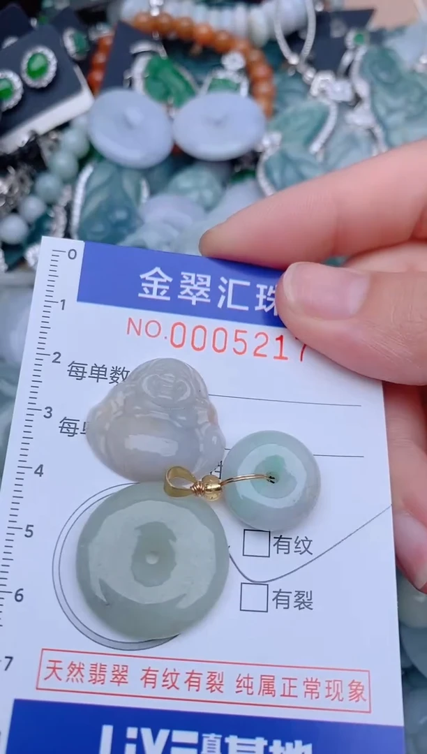 翡翠未镶嵌颈饰5217..........1