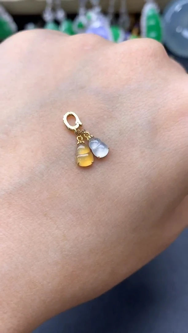 颈饰18K金镶嵌翡翠147中国好珍宝