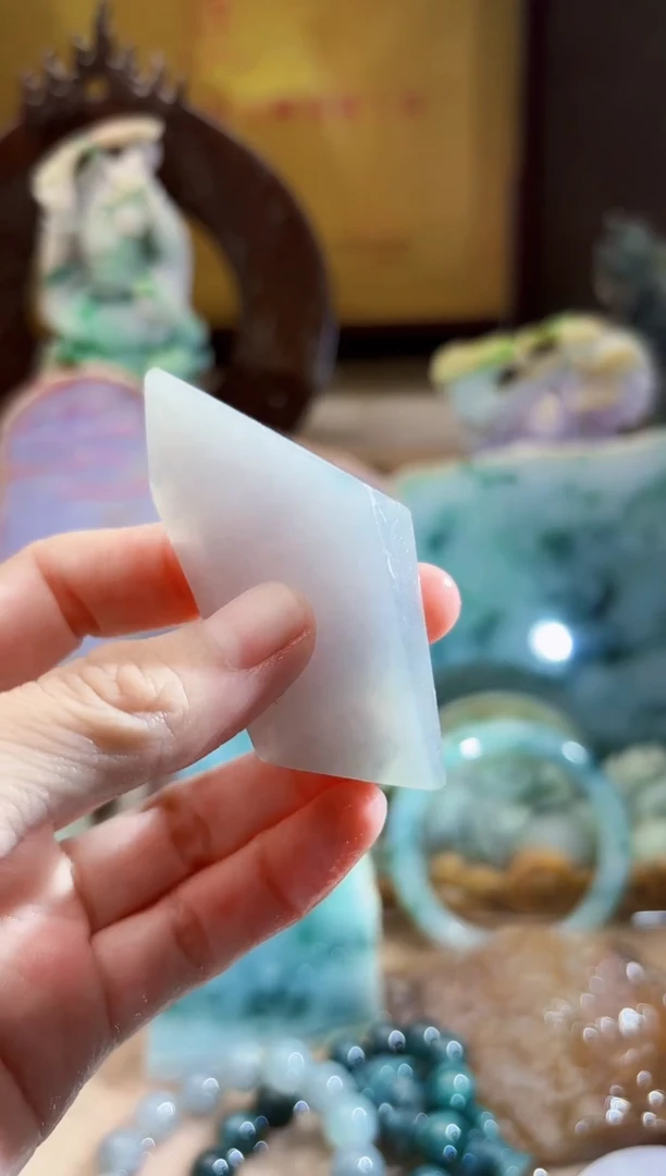 未镶嵌挂件翡翠A货柠优6146