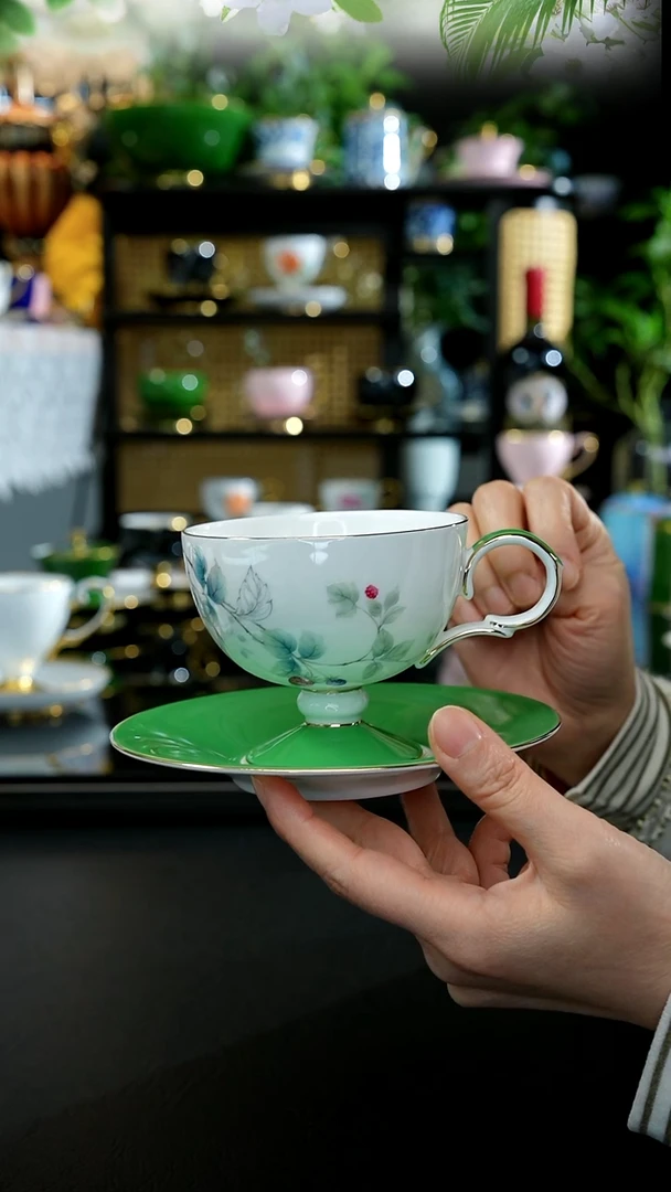 骨瓷茶咖杯碟-----树莓