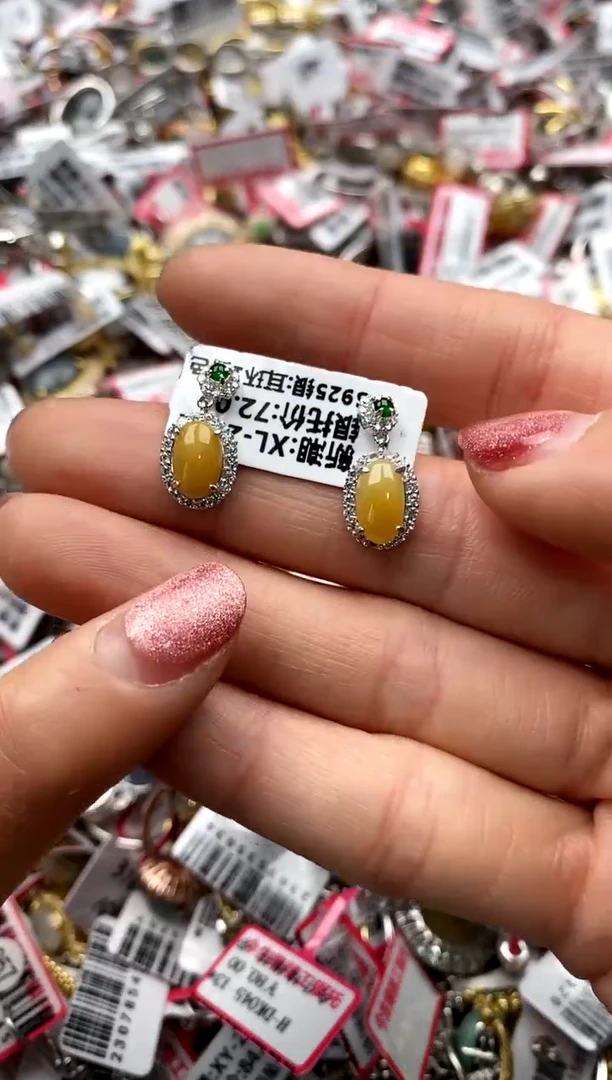 【闪购商品】翡翠戒指银S925镶嵌22222222     7