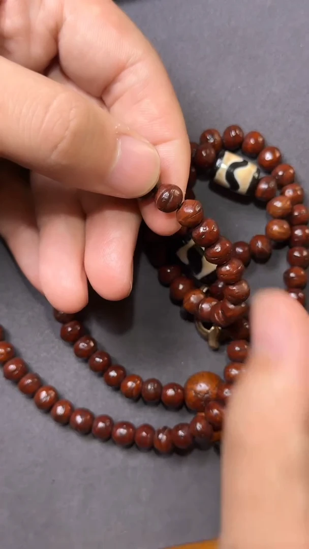 非金属无原子专属手工编织手串108颗002带珠子