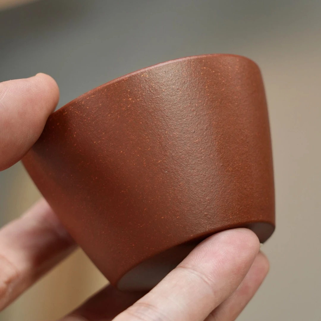 紫砂杯 红降坡 约50cc 主人杯