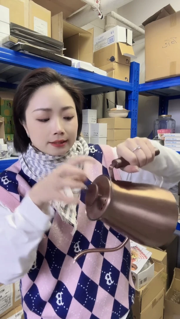 瓷片进口家用百货 西哲烧水壶 玫瑰金