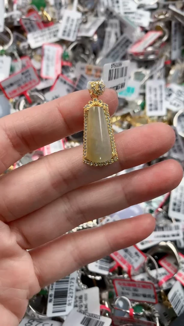 银S925镶嵌戒指翡翠666---5