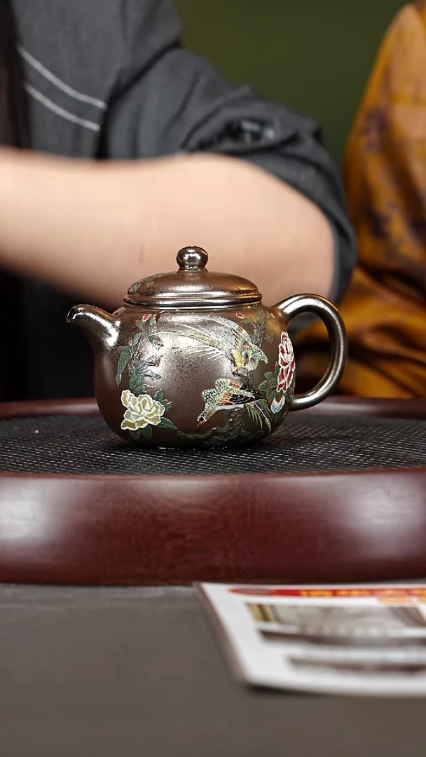 茶壶紫砂7YJY匏尊 琉璃金砂柴烧260cc