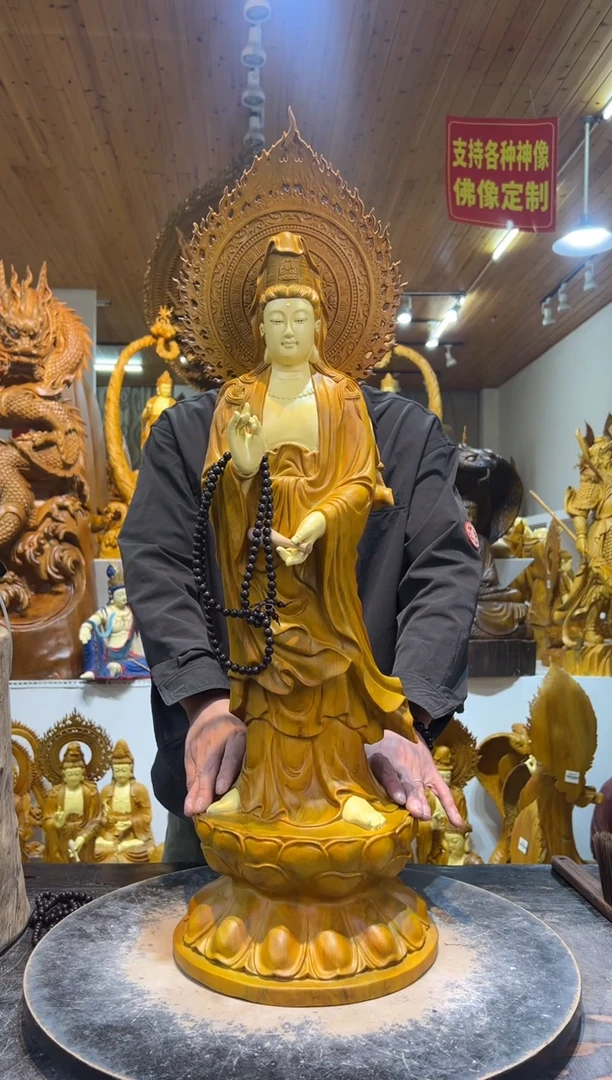 香樟木站姿观音福利价格