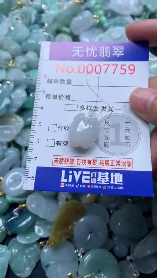 颈饰未镶嵌翡翠7759