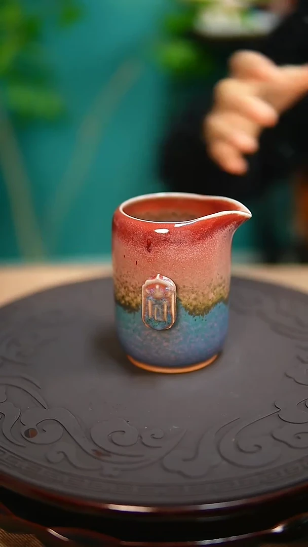 【闪购商品】杯钧尚源原矿钧瓷绿霞企鹅公道