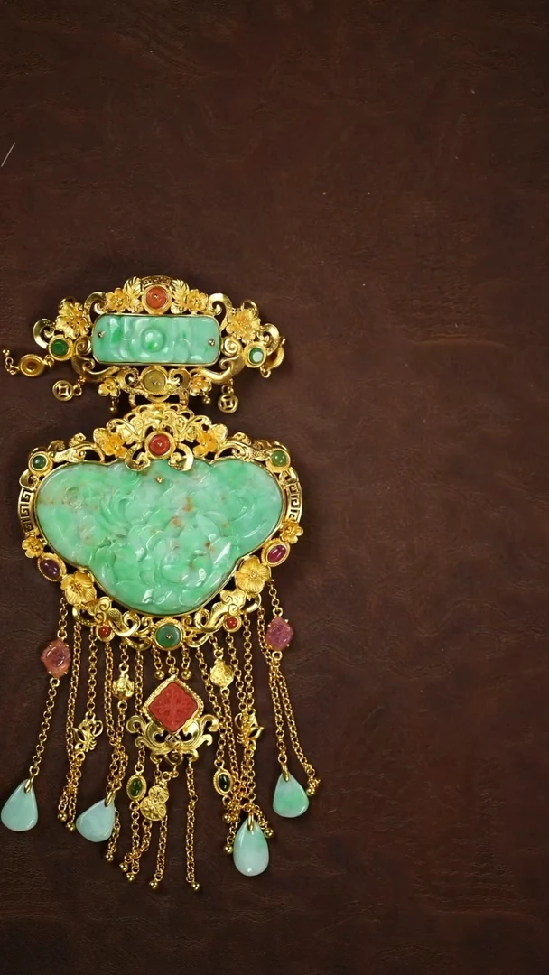 未镶嵌挂件翡翠闪购 如意牡丹