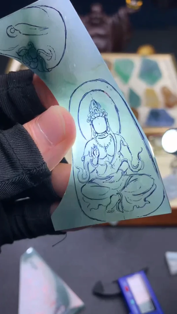 未镶嵌定制翡翠天然翡翠裸石（包工）