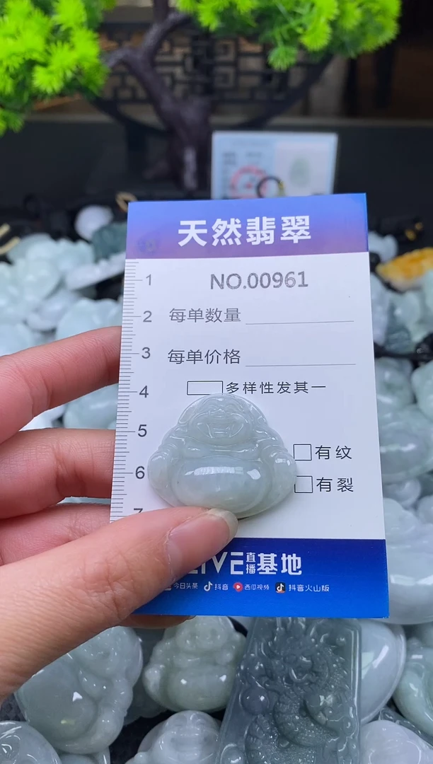 未镶嵌挂件翡翠天然缅甸翡翠961