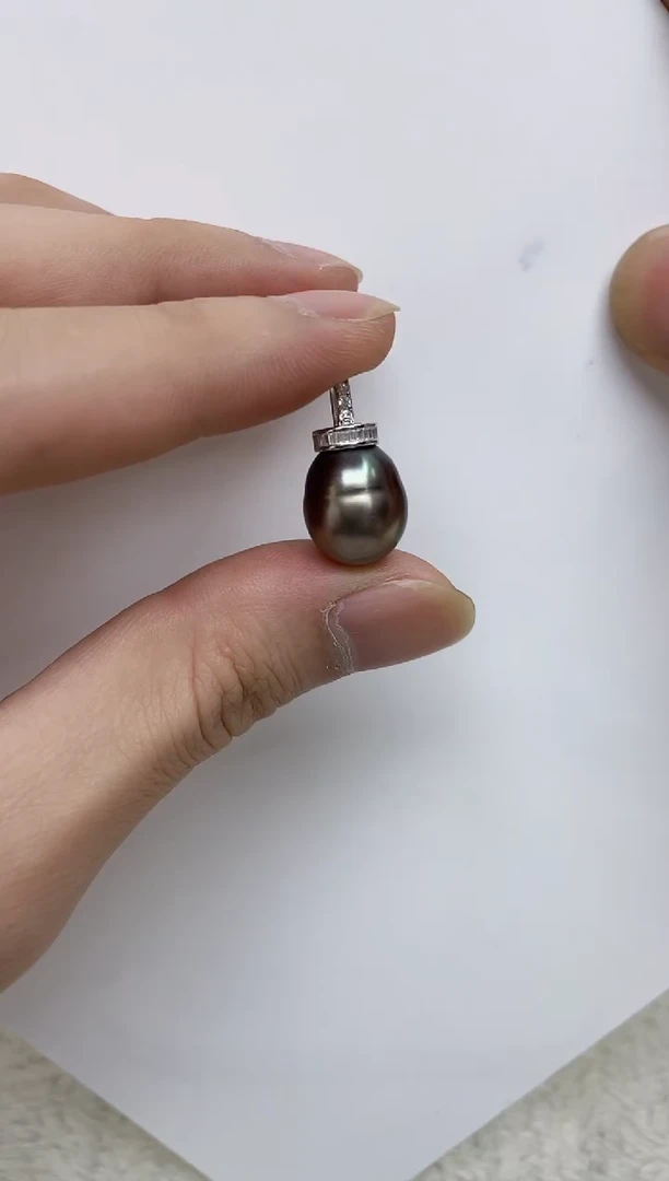 银S925镶嵌颈饰海水珍珠