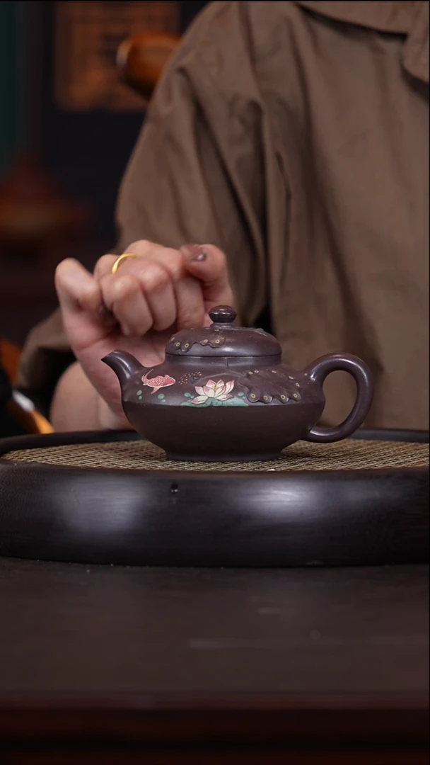 【闪购商品】紫砂茶壶顾美凌13-42天青350c