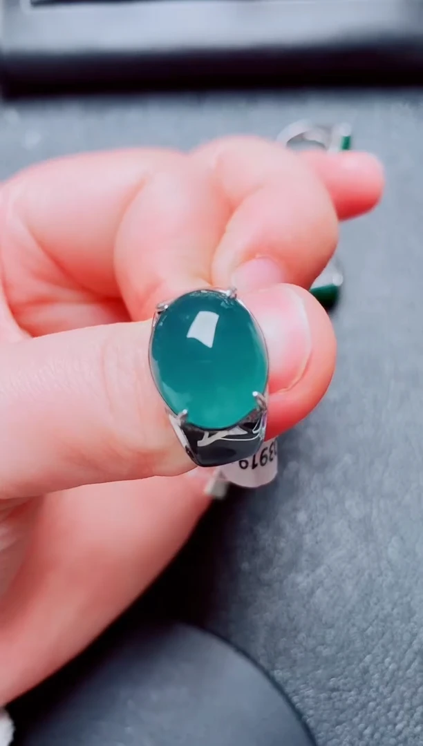 银S925镶嵌戒指翡翠1111