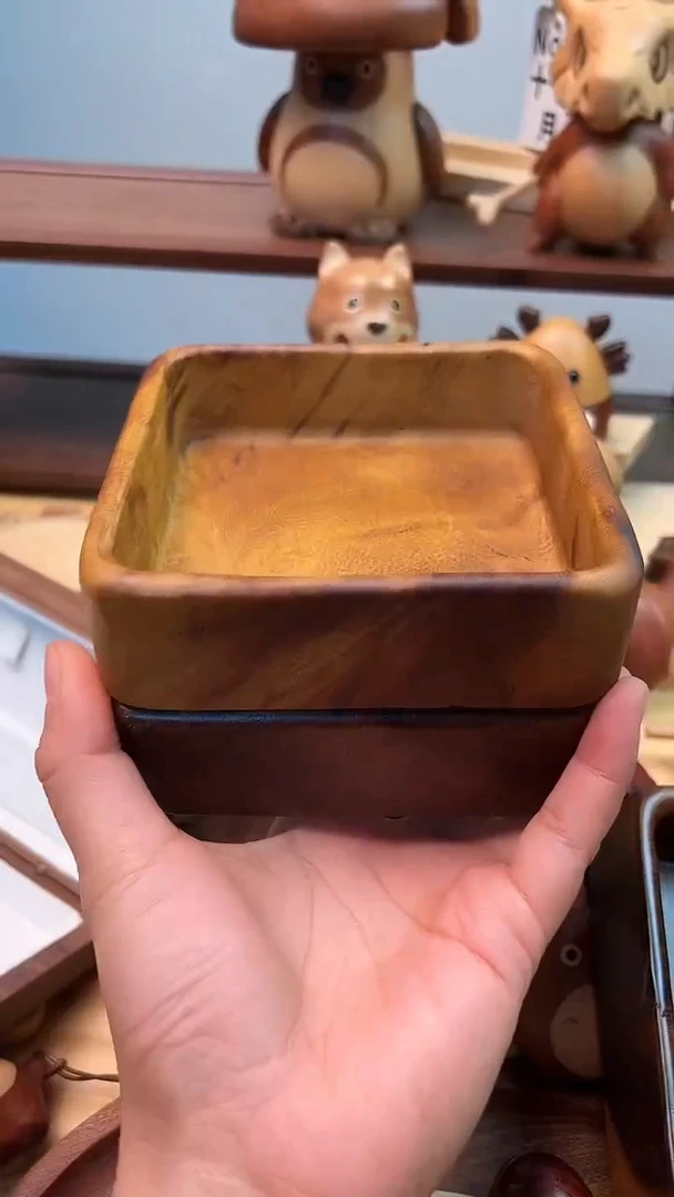 木质12*12小方钵两个