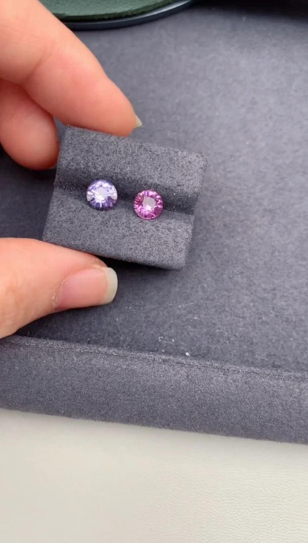 裸石彩色蓝宝石2.1ct紫蓝宝  DG