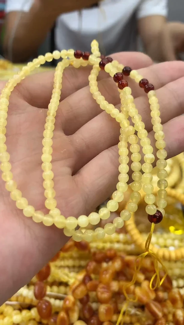 裸石蜜蜡未镶嵌链子