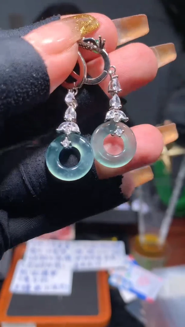 【闪购商品】定制翡翠银S925镶嵌16定制翡翠-多样性发货（发其一）