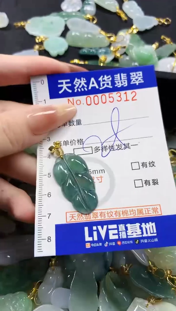 颈饰未镶嵌翡翠天然A货翡翠
