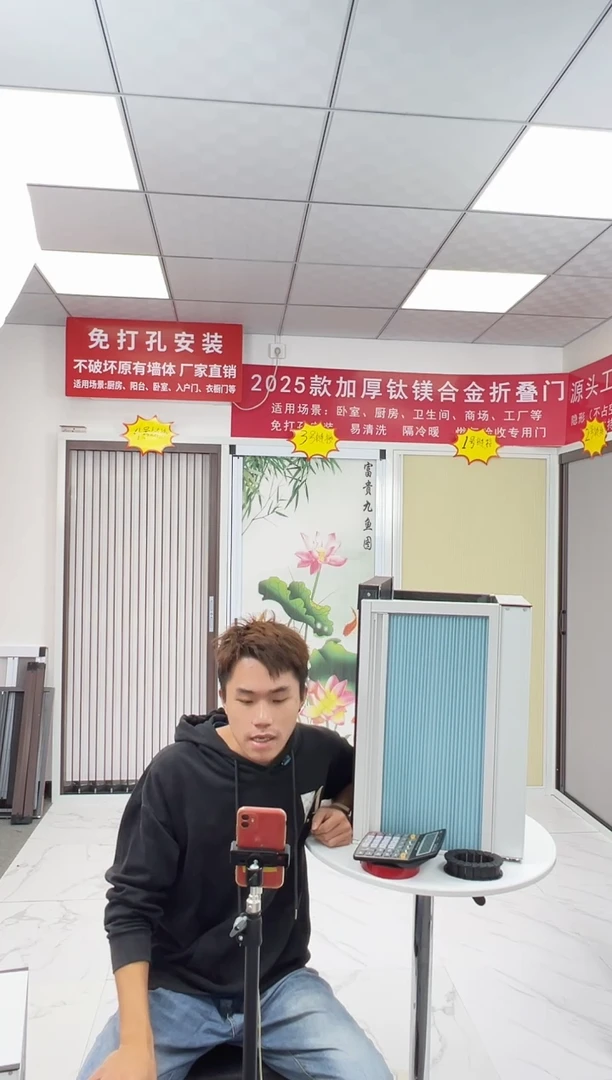 合金九*1号隐形折叠门