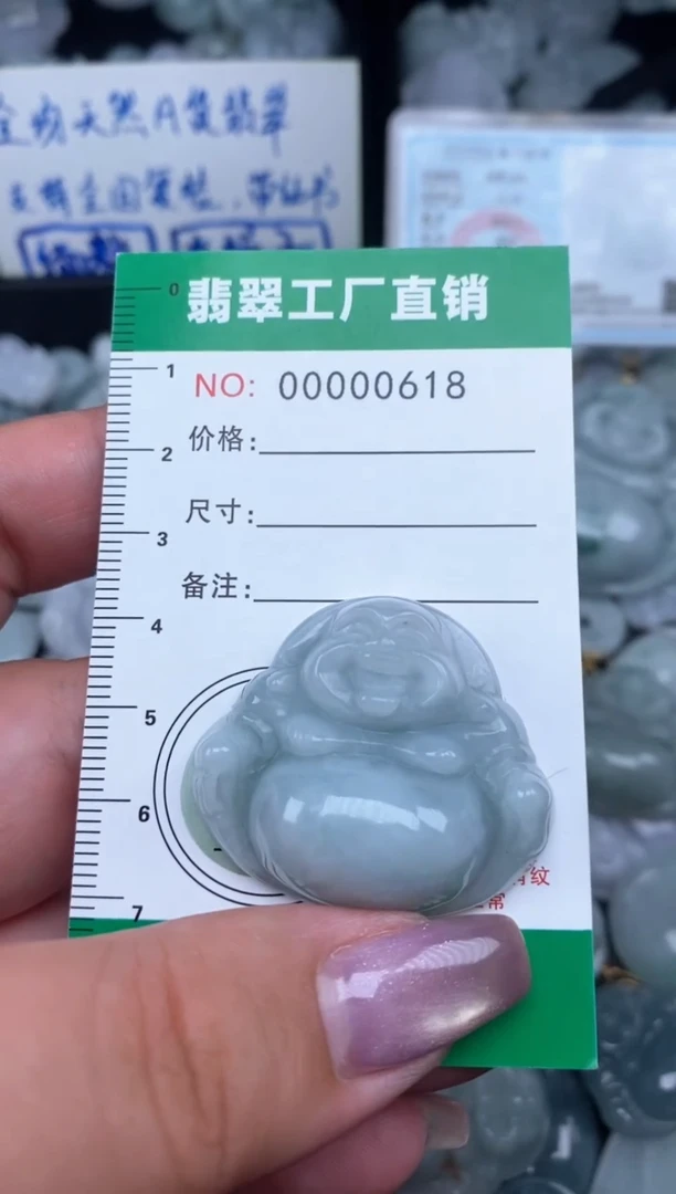 翡翠未镶嵌颈饰天然A货翡翠0618