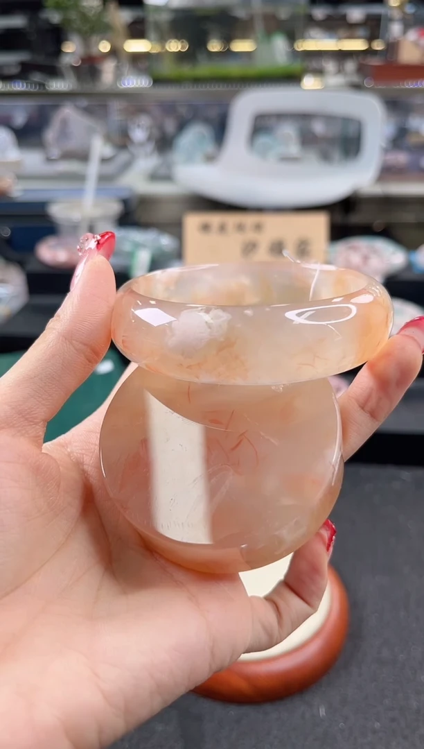未镶嵌手镯石英质玉62圈口（赠品镯心）S909334