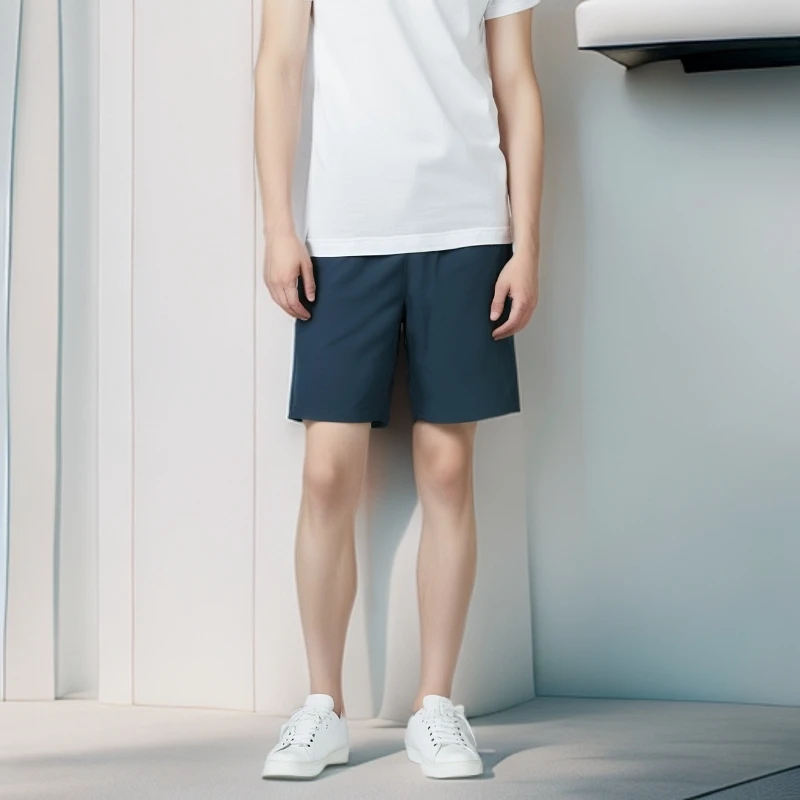 男士四面弹性休闲运动短裤 跑步 防水速干耐磨 轻薄透气-JDX01