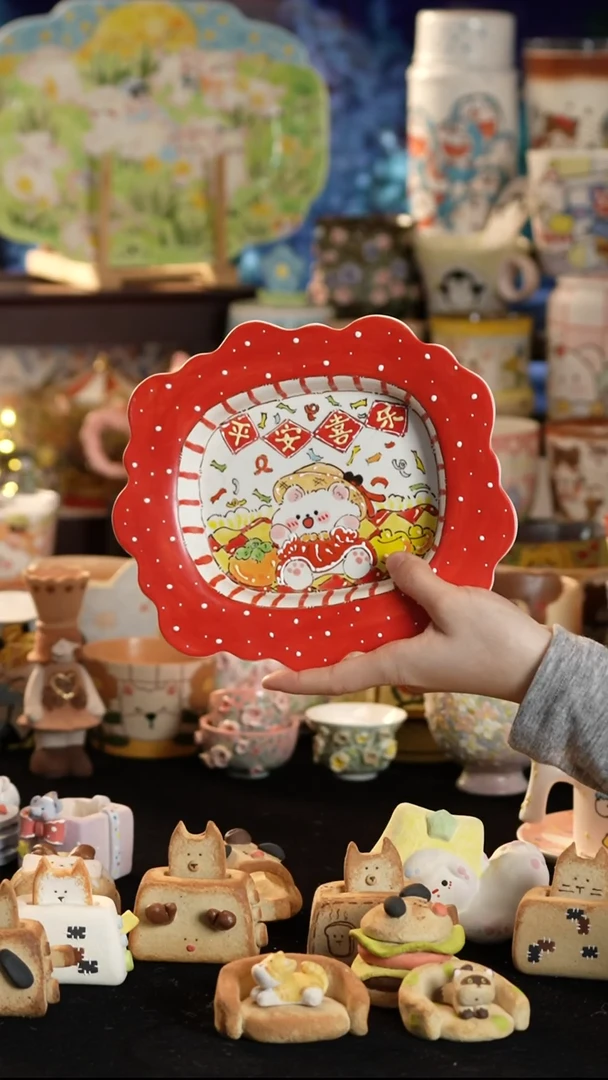 其他陶景德镇釉下彩手绘设计师款陶瓷