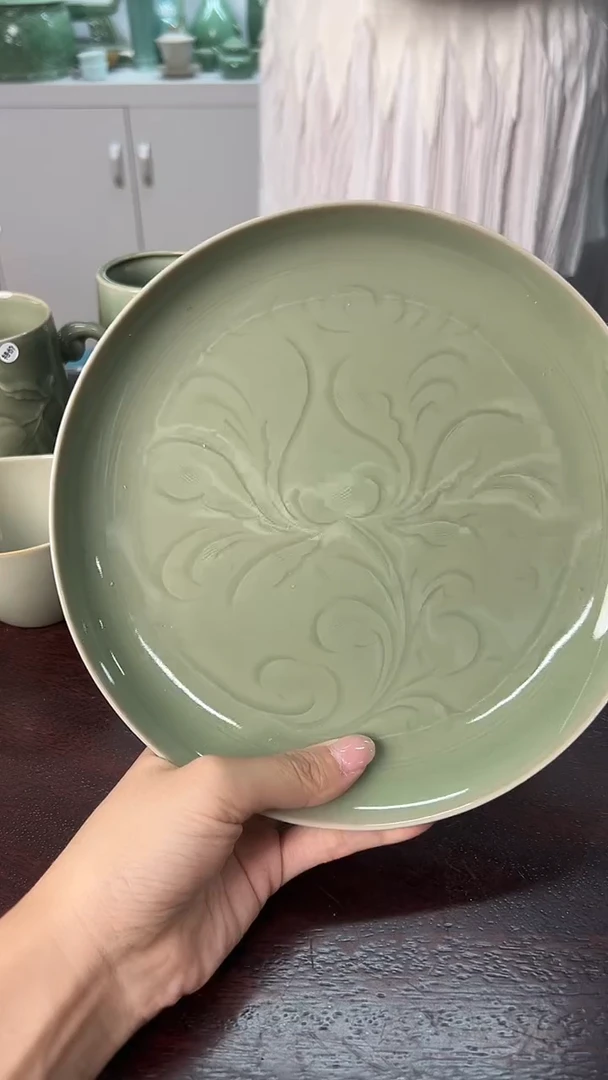 龙泉云间青瓷小米茶器