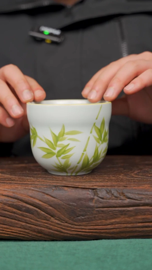 【闪购商品】瓷片51景德镇杯釉下手工手绘瓷器