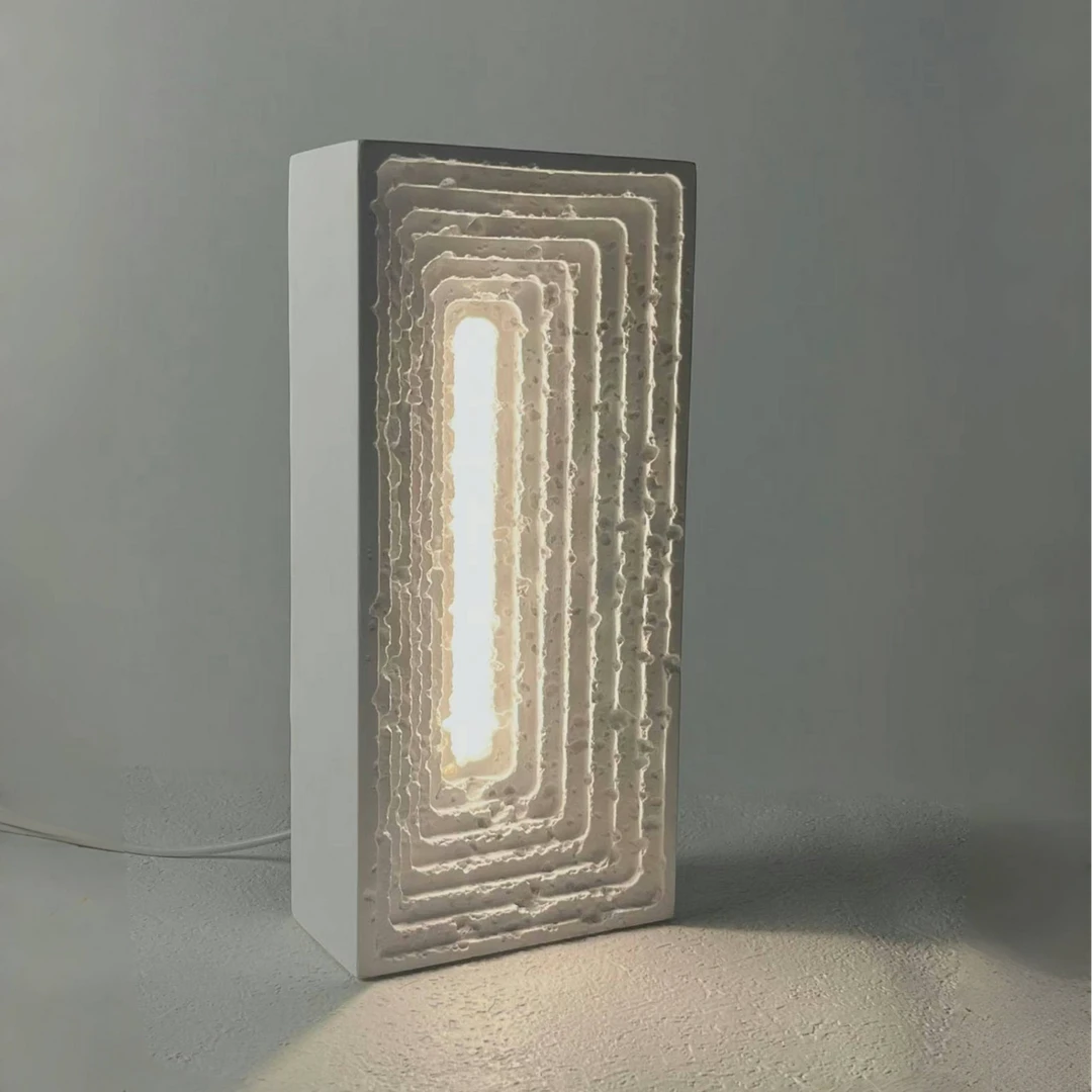 氛围感水泥夜灯创意氛围灯轻奢小众小夜灯桌面高级台灯生日礼物