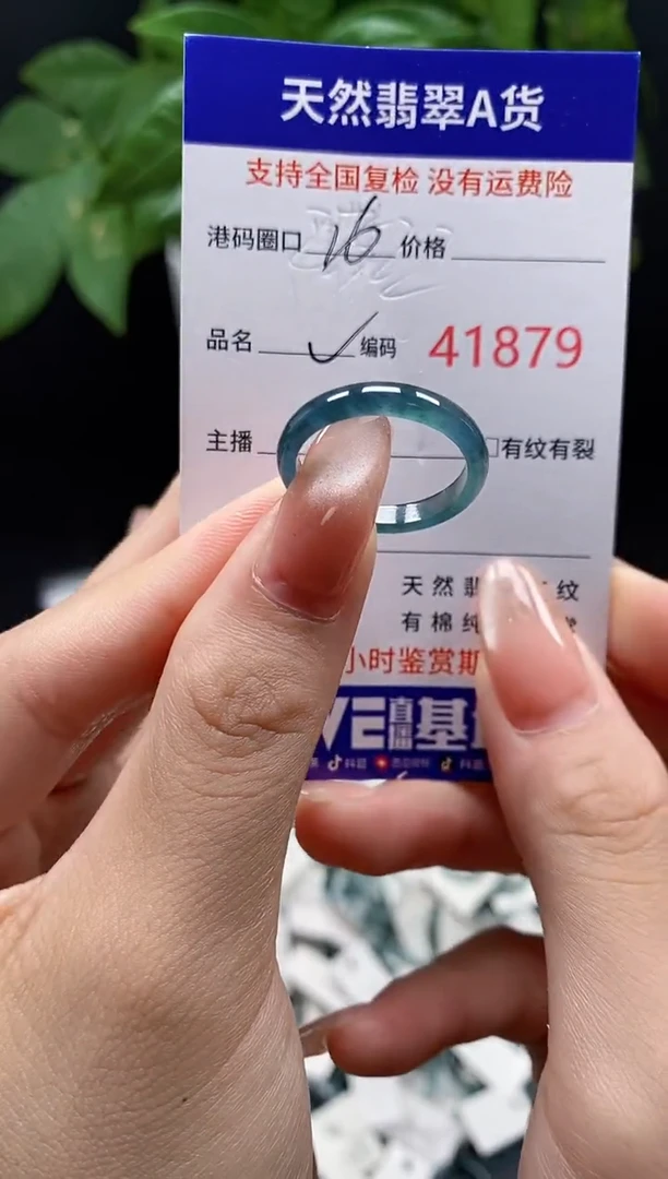 翡翠戒指未镶嵌天然翡翠戒圈1879