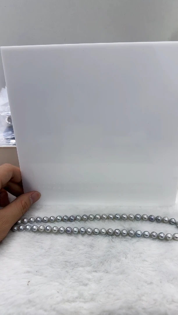 【闪购商品】海水珍珠DA未镶嵌灰珠串7 t949