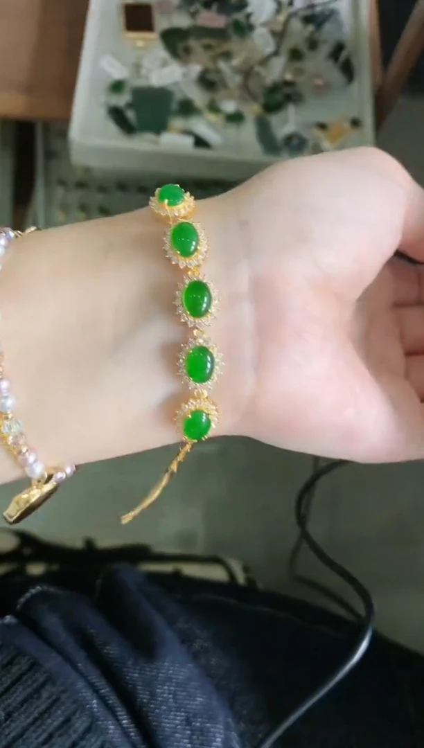 【闪购商品】翡翠戒指银S925镶嵌51511-10