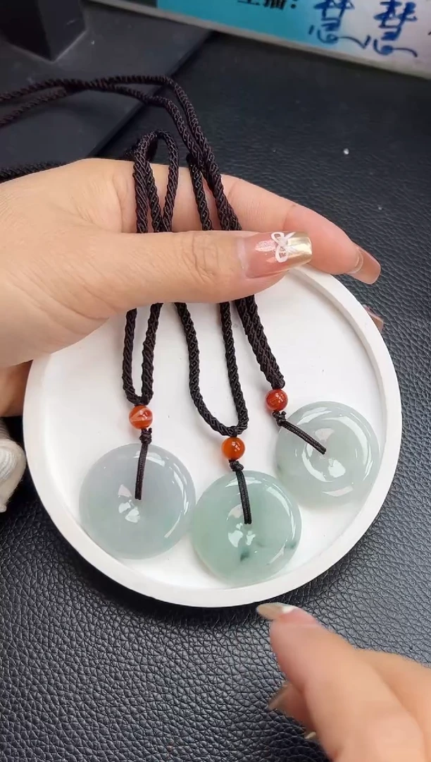 【闪购商品】翡翠颈饰未镶嵌K666-710 平安扣多样性发一