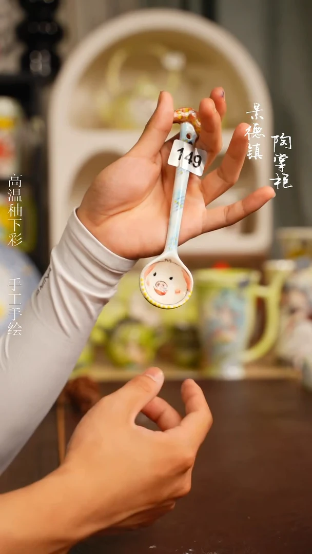 景德镇高温釉下彩纯手工手绘149